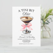 Een klein beetje oudere Martini verjaardag Kaart (Staand voorkant)