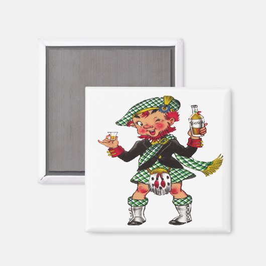 Een klein beetje Schotse magneet (Voorkant / Achterkant)