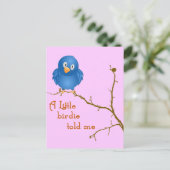 Een klein Birdie Momism-Briefkaart Briefkaart (Staand voorkant)