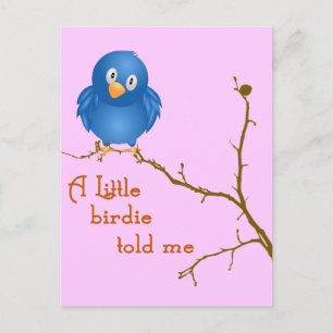 Een klein Birdie Momism-Briefkaart Briefkaart