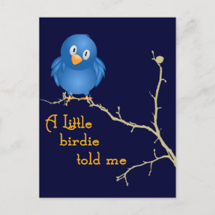 Een klein Birdie Momism-Wenskaart Briefkaart