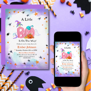 Een Klein Boe Geestje, Uil Halloween Baby Shower Kaart