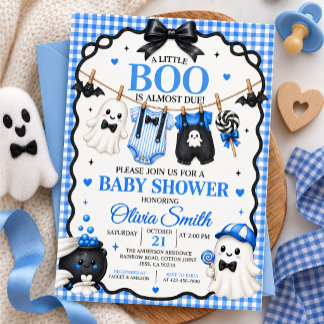 Een Klein Boe Is Hét Halloween Babyfeest Kaart