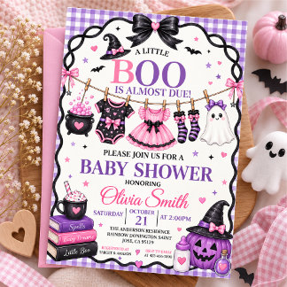 Een Klein Boe Is Hét Halloween Babyfeest Kaart