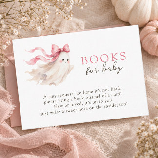 Een Klein Boe Roze Strik Meisje Boeken Voor Baby Informatiekaartje