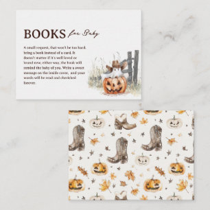 Een klein Boe' western Halloween-boeken voor baby Informatiekaartje