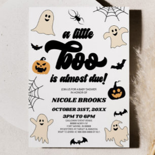 Een klein boekje is bijna klaar! Halloween-Baby sh Kaart