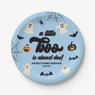 Een klein boekje is bijna klaar! Halloween-Baby sh Papieren Bordje