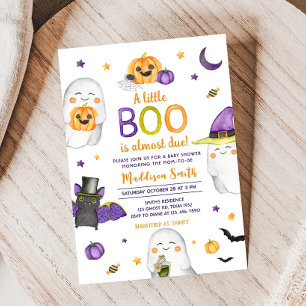 Een klein Boo Ghost Halloween Baby shower Kaart