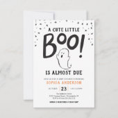 Een klein Boo Halloween Baby shower Kaart (Voorkant)
