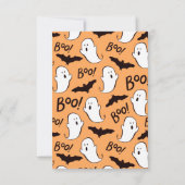 Een klein Boo Halloween Baby shower Kaart (Achterkant)