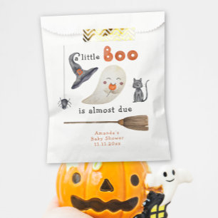 Een klein Boo is bijna aanstaande Baby shower Bedankzakje