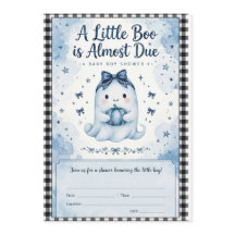 Een klein Boo is bijna fijn Blauw spook babyshower