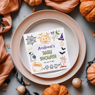 Een klein Boo is bijna fijn Griezelige Baby Shower Servet