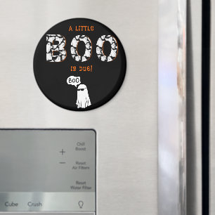 Een klein Boo is op komst Spookachtige baby shower Magneet