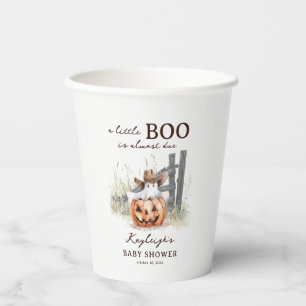 Een klein Boo is op komst Western Halloween Baby S Papieren Bekers