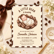 Een Klein Boontje Brouwt Koffie Baby Shower