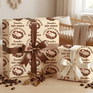 Een Klein Boontje Is Aan Het Brouwen Coffee Baby S Cadeaupapier