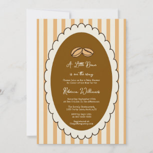 Een klein Boontje is op komst Coffee Baby Shower Kaart