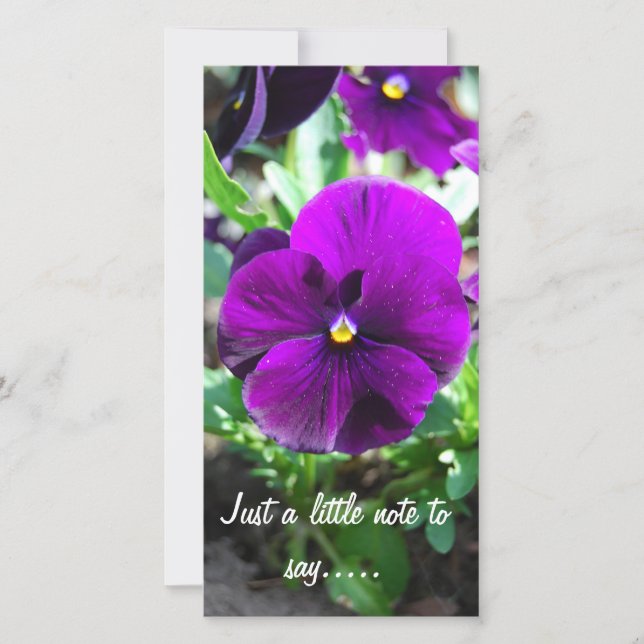 Een klein briefje om te zeggen.... (Voorkant)