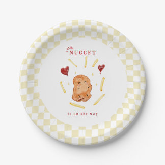 Een Klein Brokje op Weg Baby Shower Papieren Bordje