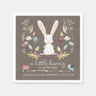 Een klein Bunny-Baby shower Servet
