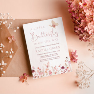 Een klein Butterfly-Baby shower Save The Date