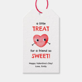 Een klein cadeautje voor een vriend zo lief hartje cadeaulabel