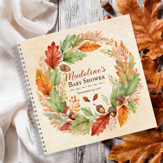 Een Klein Eikel Herfst Baby Shower Gastboek Notitieboek
