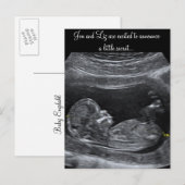 Een klein geheim - Zwangerschapsaankondiging Aankondigingskaart (Voorkant / Achterkant)