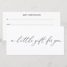 een klein geschenk voor jou Cadeaubon