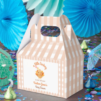 Een klein kalkoen Baby Shower Favor Box Bedankdoosjes