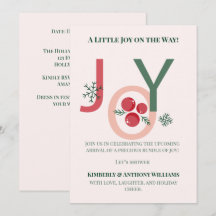 Een Klein Kerstfeest Baby Shower Vreugde