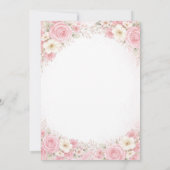 Een klein konijntje is op komst Baby Shower Bloeme Kaart (Achterkant)