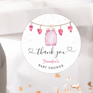 Een Klein Liefje   Valentijns Baby Shower Ronde Sticker