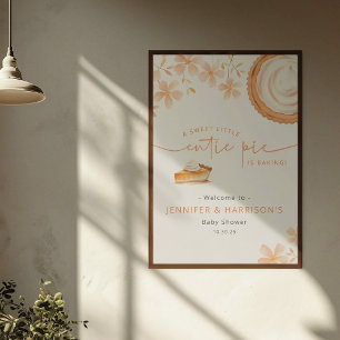 Een Klein Mopje Is Aan Het Bakken Baby Shower Perfect Poster