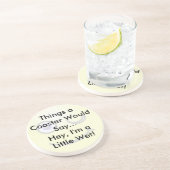 Een klein natte Onderzetter (Zijkant)