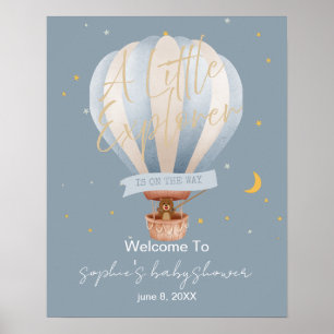 Een Klein Ontdekkingsreiziger Heet-Luchtballon Wel Poster