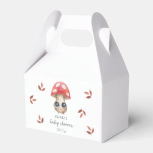 Een klein paddenstoeltje is op komst - Baby shower Bedankdoosjes