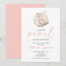 Een Klein Pareltje Is Op Weg Kust Baby Shower