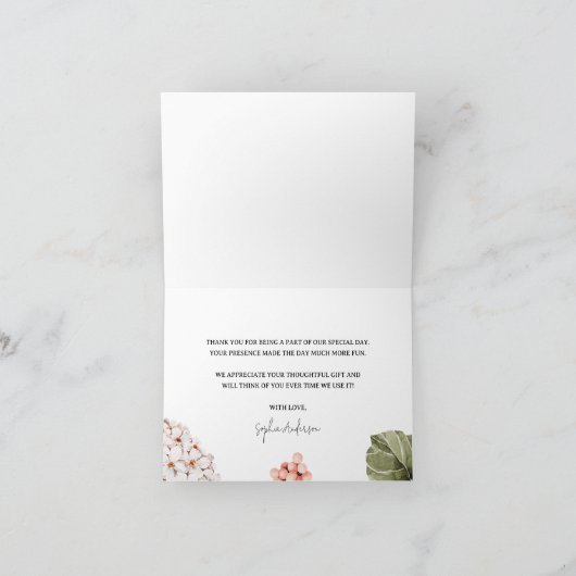 Een klein pompoen Baby shower dank u kaart (Binnen)