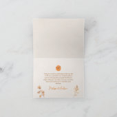 Een klein pompoen Baby shower dank u kaart (Binnen)