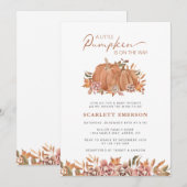 Een klein pompoenBaby shower Kaart (Voorkant / Achterkant)