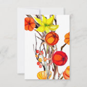 Een klein pompoenherfst Baby shower Kaart (Achterkant)