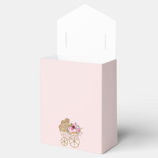 Een klein pompoenmeisje Baby shower Bedankdoosjes (Geopend)