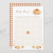 Een Klein Pompoentje | Baby Shower Bingo Kaart (Voorkant / Achterkant)