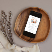 Een Klein Pompoentje Is Op Weg Jongens Baby Shower Kaart