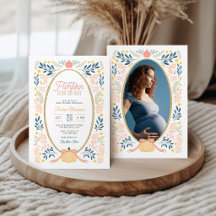 Een klein pompoentje op weg Boog Baby Shower Foto