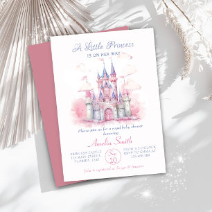Een klein Princess Castle Baby shower Kaart