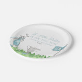 Een klein Putter Blue Golf Baby shower Papieren Bordje (Gekanteld)